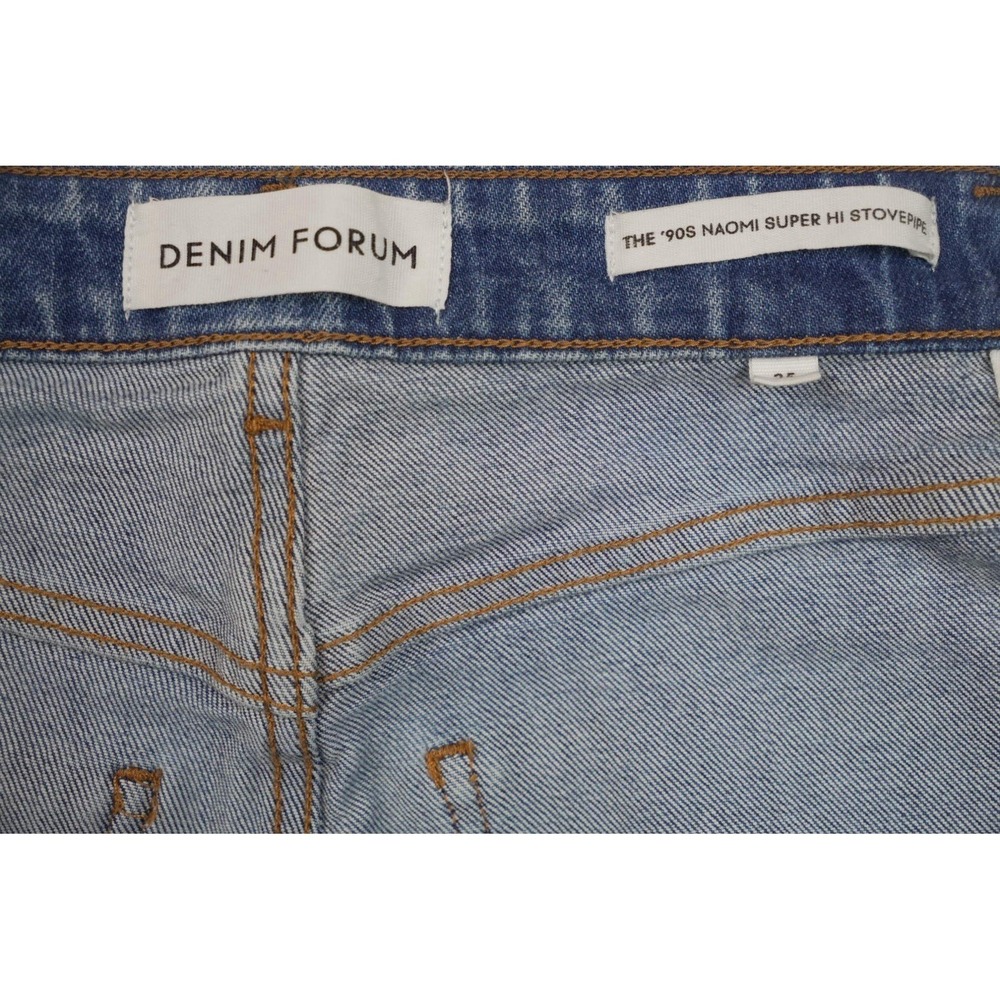 Aritzia Denim Forum The '90s Naomi Super Hi Stovepipe Jeans Size 25 Blue - Picture 6 of 6